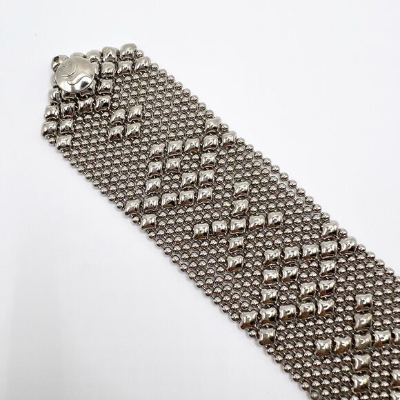 SG Liquid Metal Bracelet Sergio Gutierrez Silver Tone B45-AS - Picture 5 of 11